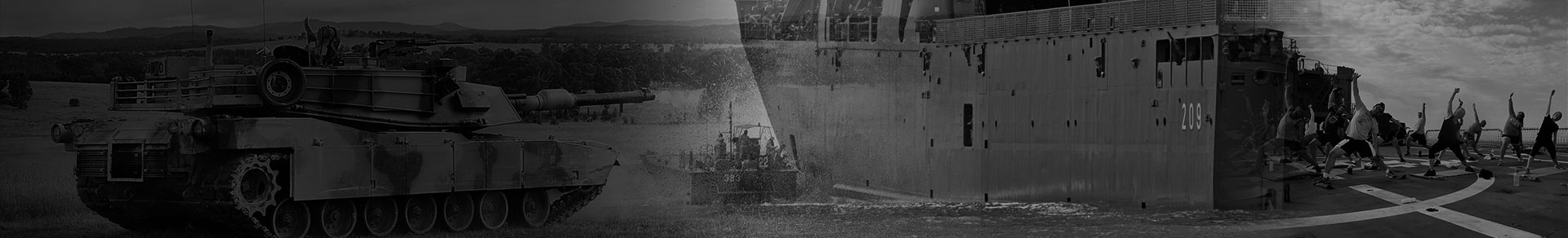 frontline collage dark background for text